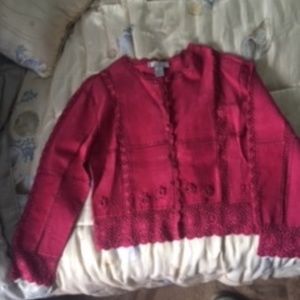 leather detailed jacket